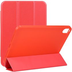 Mobigear Tri-Fold Gel iPad Mini 6 (2021) Hülle TPU,Kunstleder Klapphülle - Rot