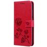 Mobigear Roses Xiaomi Redmi Note 7 Hülle Klapphülle Geldbörse - Magenta