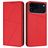 Mobigear Frosted Flip iPhone 17 Pro Hülle Klapphülle Geldbörse - Rot