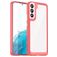 Mobigear Crystal Samsung Galaxy S23 Plus Hülle Hardcase Backcover - Transparent / Rot