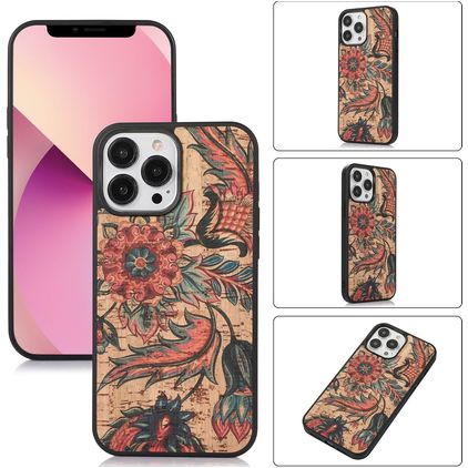 Mobigear Cork iPhone 14 Plus Hülle Flexibles TPU Backcover - Model 1