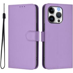 Mobigear Urban Wallet iPhone 16 Pro Hülle Klapphülle Geldbörse - Lila