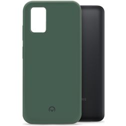 Mobilize Rubber Gelly Samsung Galaxy A03s Hülle Flexibles TPU Backcover - Matt Green