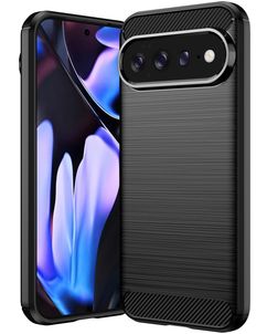 Mobigear Brushed Slim Google Pixel 11 Pro XL Hülle Flexibles TPU Backcover - Schwarz