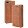 Mobigear Sensation iPhone 8 Hülle Klapphülle Geldbörse - Cognac