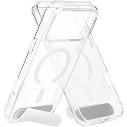 Mobiparts Hardcover Transparent iPhone 18 Pro Max MagSafe Hardcase Backcover mit Ständer - Transparent