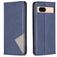 Mobigear Rhombus Slim Google Pixel 8a Hülle Klapphülle - Blau