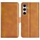 Mobigear Slim Magnet Samsung Galaxy S24 FE Hülle Klapphülle Geldbörse - Cognac