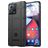 Mobigear Rugged Shield Motorola Edge 30 Fusion Hülle Flexibles TPU Backcover Stoßfest - Schwarz