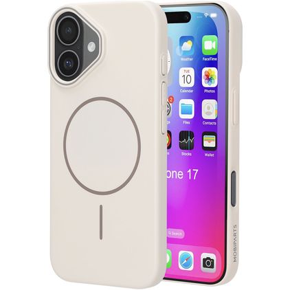 Mobiparts Slim Line iPhone 17 MagSafe Hülle Hardcase Backcover - Off White