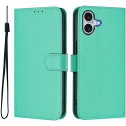 Mobigear Urban Wallet iPhone 16 Plus Hülle Klapphülle Geldbörse - Grün