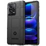 Mobigear Rugged Shield POCO X5 Hülle Flexibles TPU Backcover Stoßfest - Schwarz