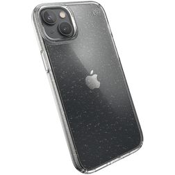 Speck Presidio Perfect Clear Glitter iPhone 14 Plus Hülle Hardcase Backcover Stoßfest - Transparent / Gold