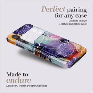 MIO Kartenetui - 3 Karten - MagSafe Kompatibel - Flowers