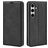 Mobigear Retro Slim Samsung Galaxy S24 FE Hülle Klapphülle Geldbörse - Schwarz