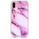 Mobigear Marble iPhone XS Hülle Flexibles TPU Backcover - Pink