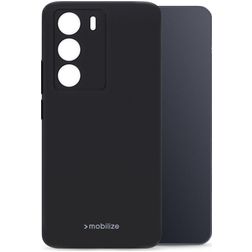Mobilize Rubber Gelly Realme 14x Hülle Flexibles TPU Backcover - Schwarz