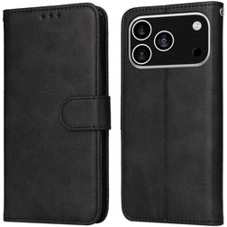 Mobigear Wallet iPhone 17 Pro Hülle Klapphülle Geldbörse - Schwarz