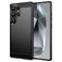 Mobigear Brushed Slim Samsung Galaxy S25 Ultra Hülle Flexibles TPU Backcover - Schwarz