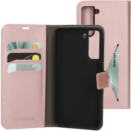 Mobiparts Classic Wallet Samsung Galaxy S21 FE Klapphülle Portemonnaie - Pink