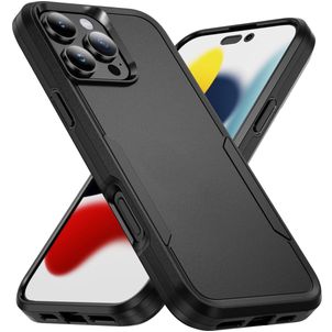 Mobigear Heavy Armor iPhone 16 Pro Hülle Hardcase Backcover Stoßfest - Schwarz