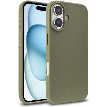Mobigear Bio iPhone 18 Hülle Umweltfreundliches Backcover - Armeegrün