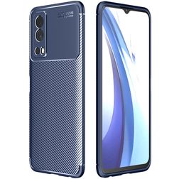 Mobigear Racing Vivo Y52 Hülle Flexibles TPU Backcover - Blau