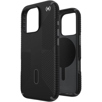 Speck Presidio2 Grip iPhone 16 Pro MagSafe Hülle Hardcase Backcover Stoßfest - Schwarz