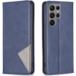 Mobigear Rhombus Slim Samsung Galaxy S25 Ultra Hülle Klapphülle - Blau