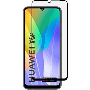 Mobigear Premium Huawei Y6p Panzerglas Gehärtetes Glas Displayschutz - Hüllenfreundlich - Schwarz