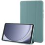 Mobigear Tri-Fold Gel Samsung Galaxy Tab A9 (2023) Hülle TPU,Kunstleder Klapphülle - Grün