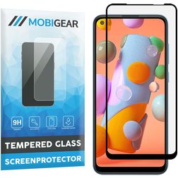 Mobigear Premium Samsung Galaxy A11 Panzerglas Gehärtetes Glas Displayschutz - Hüllenfreundlich - Schwarz