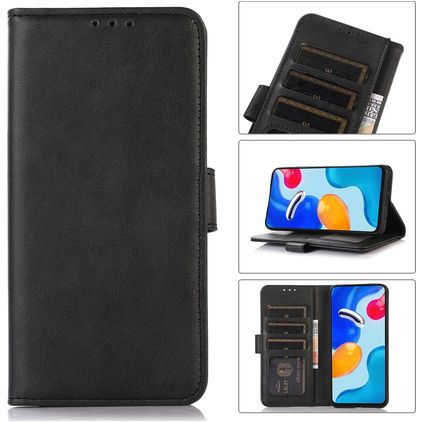 Mobigear Wallet Motorola Moto G53 5G Hülle Klapphülle Geldbörse - Schwarz