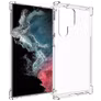 Mobigear Cushion Durchsichtig Samsung Galaxy S23 Ultra Hülle Flexibles TPU Backcover Stoßfest - Transparent