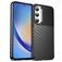 Mobigear Groove Samsung Galaxy A35 Hülle Flexibles TPU Backcover - Schwarz