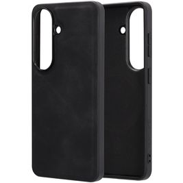 Mobiparts Classic Samsung Galaxy S26 MagSafe Hülle TPU,Kunstleder Backcover - Graphite Black