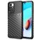 Mobigear Groove Xiaomi Redmi 10 4G Hülle Flexibles TPU Backcover - Schwarz