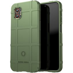 Mobigear Rugged Shield Samsung Galaxy Xcover 7 Pro Hülle Flexibles TPU Backcover Stoßfest - Grün
