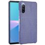 Mobigear Croco Sony Xperia 10 III Hülle Hardcase Backcover - Blau
