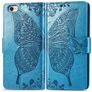 Mobigear Butterfly iPhone 8 Hülle Klapphülle Geldbörse - Blau
