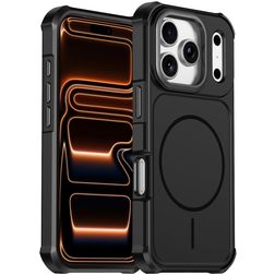 Mobigear Airbag Shockproof iPhone 17 Pro Max MagSafe Hülle Hardcase Backcover Stoßfest - Schwarz