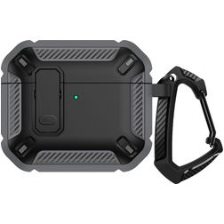 Mobigear Armor Clip Apple AirPods 4 Hardcase Hülle - Schwarz