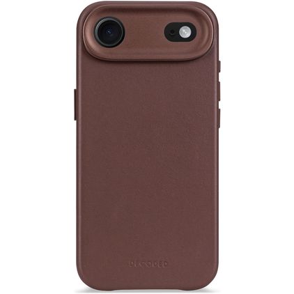 Decoded iPhone Air Hülle Echtes Leder Backcover Stoßfest - Dark Ruby