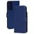 Mobiparts Wallet Samsung Galaxy S25 Edge Hülle Echtes Leder Klapphülle Geldbörse - Blau