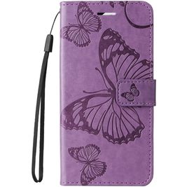Mobigear Butterfly HONOR 200 Lite Hülle Klapphülle Geldbörse - Lila