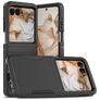 Mobigear Heavy Armor Motorola Razr 50 Hülle Hardcase Backcover Stoßfest - Schwarz