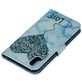 Mobigear Marble iPhone XS Max Hülle Klapphülle Geldbörse - Blau