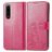 Mobigear clover Sony Xperia 5 IV Hülle Klapphülle Geldbörse - Magenta