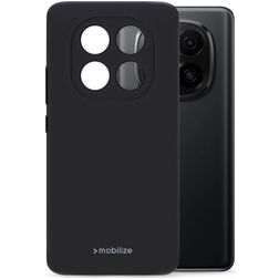 Mobilize Rubber Gelly Xiaomi Redmi Note 14 Pro Plus 5G Hülle Flexibles TPU Backcover - Schwarz