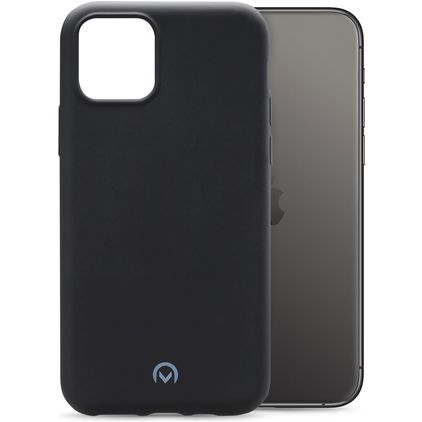 Mobilize Rubber Gelly iPhone 11 Pro Max Hülle Flexibles TPU Backcover - Matt Black